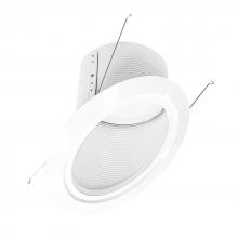 Nora NLRS-6S12L130W - 6" Super Sloped LED Retrofit Baffle, 1200lm / 16W, 3000K, White Baffle / White Flange