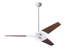 Modern Fan Co. TOR-GW-52-MG-NL-001 - Torsion Fan; Gloss White Finish; 52" Mahogany Blades; No Light; Fan Speed Control