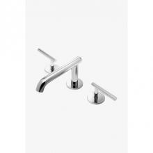 Waterworks Studio 07-07167-31548 - DISPLAY ONLY Decibel Low Profile Three Hole Deck Mounted Lavatory Faucet with Metal Lever Handles