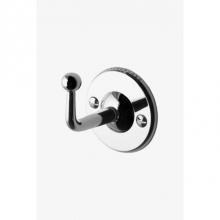 Waterworks Studio 22-89627-06761 - Highgate Single Robe Hook in Unlacquered Brass