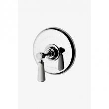 Waterworks Studio 05-72987-98188 - Highgate Thermostatic Control Valve Trim with White Porcelain Lever Handle in Nickel