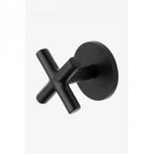 Waterworks Studio 05-51623-88391 - Flyte Volume Control Valve Trim with Metal Cross Handle in Matte Black