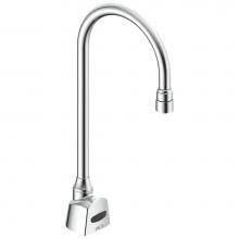 Delta Commercial 1500T3328TR - Commercial 1500T Series: Single Hole Hardwire Electronic Basin Faucet with Gooseneck Spout Trim On