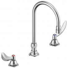 Delta Commercial 23C644-R4 - Commercial 23C6: Two Handle Widespread Bathroom Faucet with Gooseneck Spout - Less Pop-Up