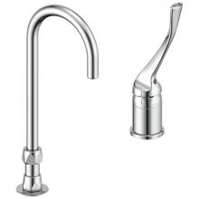 Delta Commercial 24T2673 - Commercial 24T2: Single Control Mixing Faucet with Gooseneck Spout - Less Pop-Up