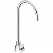 Delta Commercial 1500T3310 - Commercial 1500T Series: SINGLE HOLE HARDWIRE ELECTRONIC BASIN FAUCET WITH GOOSENECK