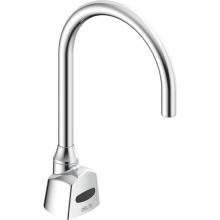 Delta Commercial 1500T3378TR-R35 - Commercial 1500T Series: Single Hole Hardwire Electronic Basin Faucet with Gooseneck Spout Trim On