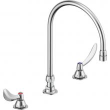 Delta Commercial 23C624-R7 - Commercial 23C6: Two Handle Widespread Bathroom Faucet with Gooseneck Spout - Less Pop-Up