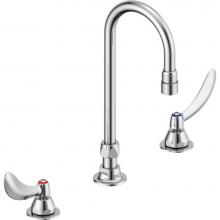 Delta Commercial 23C634 - Commercial 23C6: Two Handle Widespread Bathroom Faucet with Gooseneck Spout - Less Pop-Up