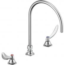 Delta Commercial 23C674-R7 - Commercial 23C6: Two Handle Widespread Bathroom Faucet with Gooseneck Spout - Less Pop-Up