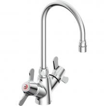 Delta Commercial 25C3937 - Commercial 25C3: Two Handle Single Shank Mixing Faucet