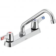 Delta Commercial 26C3233-TI - Commercial 26C3: 8'' Cast Deck Mount Faucet