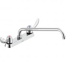 Delta Commercial 26C3242-S8 - Commercial 26C3: Two Handle 8'' Cast Deck Mount Faucet