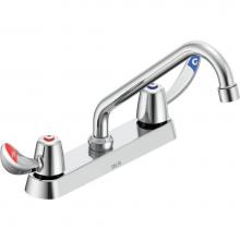 Delta Commercial 26C3242-TI - Commercial 26C3: Two Handle Deck-Mount Faucet