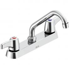 Delta Commercial 26C3243-S3 - Commercial 26C3: 8'' Cast Deck Mount Faucet