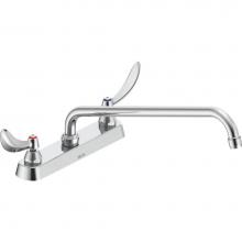 Delta Commercial 26C3254-S8 - Commercial 26C3: Two Handle Deck-Mount Faucet