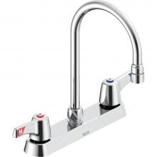 Delta Commercial 26C3933-LS-TI - Commercial 26C3: Two Handle Deck-Mount Faucet