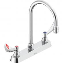 Delta Commercial 26C3944-TI - Commercial 26C3: 8'' Cast Deck Mount Faucet