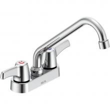 Delta Commercial 27C4223 - Commercial 27C4 / 27C5 / 27C6: Two Handle 4'' Deck Mount Faucet