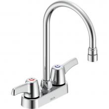 Delta Commercial 27C4923 - Commercial 27C4 / 27C5 / 27C6: Two Handle 4'' Deck Mount Faucet