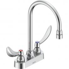 Delta Commercial 27C4924 - Commercial 27C4 / 27C5 / 27C6: Two Handle 4'' Deck Mount Faucet