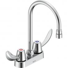 Delta Commercial 27C4942 - Commercial 27C4 / 27C5 / 27C6: Two Handle 4'' Deck Mount Faucet