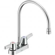 Delta Commercial 27C4943-R7 - Commercial 27C4 / 27C5 / 27C6: Two Handle 4'' Deck Mount Faucet