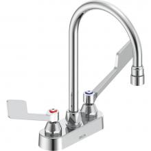 Delta Commercial 27C4955 - Commercial 27C4 / 27C5 / 27C6: Two Handle 4'' Deck Mount Faucet