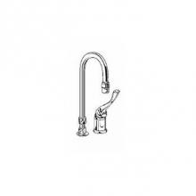 Delta Commercial 24T2643 - Commercial 24T2: Single Control Mixing Faucet with Gooseneck Spout - Less Pop-Up