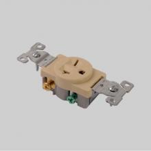 DiversiTech Corporation ED1876-I - Single receptacle, rating 20A - 250V, color ivory