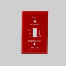 DiversiTech Corporation PI393 - Red finish, Emergency Oil Burner in white letter