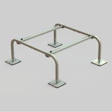 DiversiTech Corporation QSMS1204 - 12'' High Large Mini-Split Stand ''Extra Wide'' with 2 rails - Holds