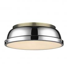 Golden Lighting 3602-14 AB-CH - Duncan 14'' Flush Mount
