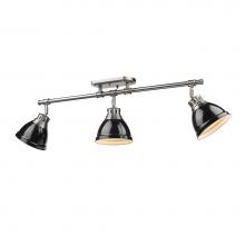 Golden Lighting 3602-3SF PW-BK - Semi-Flush - Track Light