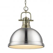 Golden Lighting 3602-L AB-PW - Duncan Large Pendant with Chain
