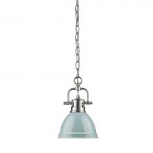 Golden Lighting 3602-M1L PW-SF - Duncan Mini Pendant with Chain