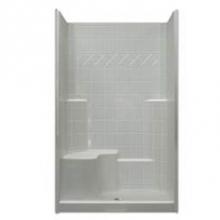 Hamilton Bathware HA001595-L-000-BIS - Alcove Solid Surface 37 x 48 x 80 Shower in Biscuit STN3648SH 1S TILE