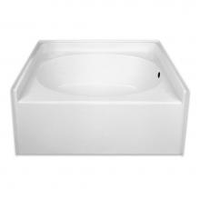 Hamilton Bathware HA001136-C-WP-WHT - Alcove AcrylX 60 x 42 x 22 Bath in White GGTNSLS