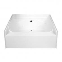 Hamilton Bathware HA001121-C-WP-WHT - Alcove AcrylX 59 x 41 x 24 Bath in White G6024TO