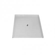 Hamilton Bathware HA001679-C-000-BIS - AcrylX Shower Base in Biscuit MPB 6060 BF 1.125 C