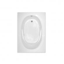 Hamilton Bathware HA001092-E-WP-WHT - Drop-in Thermal Cast Acrylic 60 x 42 x 18 Bath in White RN TAHI 5