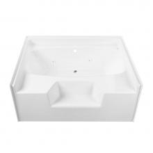 Hamilton Bathware HA001139-C-WP-WHT - Alcove AcrylX 59 x 48 x 25 Bath in White GGTWSTO