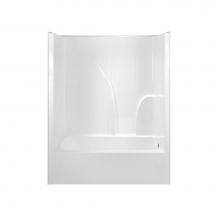 Hamilton Bathware HA001236-L-WP-WHT - Alcove AcrylX 32 x 60 x 77 Tub Shower in White G6078TS