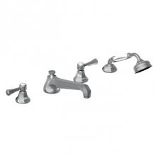 Horus 102.35.464PC - Horus Ascott 4-Hole Deck Tub & Shower Set, Pc