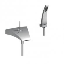 Horus 100.40.714PC - Horus New Wave Wall Mounted Exposed Tub Filler With Handshower, Pc