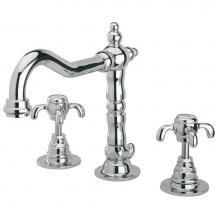 Latoscana 87CR214 - Ornellaia Widespread Lavatory Faucet With Cross Handles In Chrome