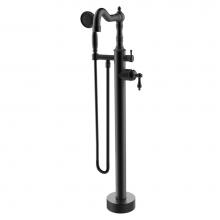 Latoscana 87TU136 - Ornellaia Free-Standing Floor-Mounted Tub Filler With 2.0 Gpm Hand Shower In Tuscan Bronze