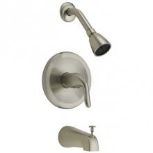 OmniPro OPB-730BNJP - Brushed Nickel T/S Trim Only Slip On Div Spout, Metal Lever Hndl, Job Pack