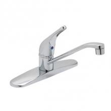 OmniPro OPC-100C - 8'' Single Lever Deck Faucet Solid Lever Handle-Euro Design