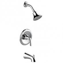 OmniPro OPA-730CJP - Single Handle Cp Tub & Shower Trim Only, Metal Slip On Diverter Spout, Metal Lever Handle, Sho